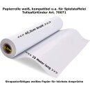 TollesfürKinder Papierrolle, Malrolle, Zeichenpapierrolle,Kunst-Papierrolle, weiß, 25 Meter, 45,3cm breit, 1,7cm Kern