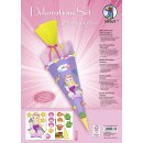 Schultüte - Dekorations Set - Bastelset Easy Line "Meerjungfrau" - Zubehör für eine Schultüte zum selber machen - Einschulung DIY