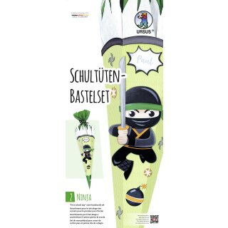Schultüte - Bastelset "Ninja" - Zuckertüte zum selber machen - Einschulung DIY