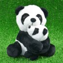 Laber-Panda mit Baby "Yuna und Bo" ,Plüschtier Panda  plappert alles nach, Labertier 