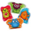 TollesfürKinder Kalt Warm Gel Kompresse Kinder, 4 Monster Kühlkissen Kühlpads Wärmekissen im praktischen Geschenkkarton