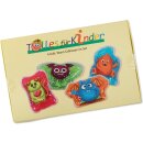 TollesfürKinder Kalt Warm Gel Kompresse Kinder, 4 Monster Kühlkissen Kühlpads Wärmekissen im praktischen Geschenkkarton