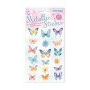 Metallic - Sticker "Schmetterlinge" - 20x10,5cm...