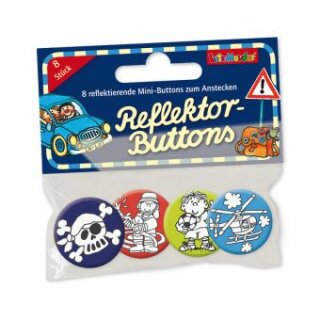 Mini Buttons Reflektor Jungen 4Stck. - Lutz Mauder 67238