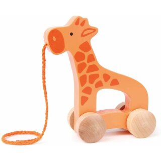 Hape E0906 - Nachzieh-Giraffe, Holzspielzeug