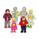Puppen - Puppenfamilie -  helle Haufarbe - Hape E 3500