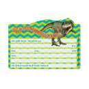 8 Einladungs - Stanzkarten Set "T-Rex-Dinosaurier" - Kindergeburtstag - Mottoparty - Lutz Mauder 26023