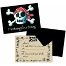 8 Einladungskarten Set Piratengeburtstag Lutz Mauder