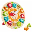 Puzzlespielzeug -Steckpuzzle Uhr - Hape E1622