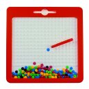 Großes Magnetspiel Kinder - Kunterbunt -  mit bunten Plättchen und Magnetstift - beleduc - Magnetspiel für Kinder