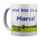 Lutz Mauder Verlag Schulkind Tasse mit Wunsch Namen zur Einschulung - Schuljunge Becher -