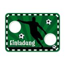 8 Einladungs - Stanzkarten Set "Fußball" - Kindergeburtstag - Mottoparty - Lutz Mauder 26027