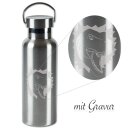Edelstahl Trinkflasche mit T-Rex Gravur - TapirElla -...