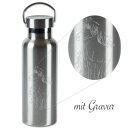 Edelstahl Trinkflasche mit Pferde Gravur - TapirElla -...