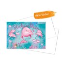 Stickeralbum  Rosa Delfine ohne Sticker - Lutz Mauder 72020