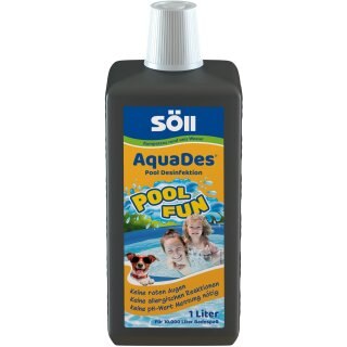 Söll - AquaDes ®  - 1 Liter für bis zu 10.000 Liter Badewasser in Pool und Planschbecken