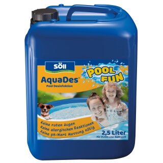 Söll - AquaDes ®  - 2,5 Liter für bis zu 25.000 Liter Badewasser in Pool und Planschbecken