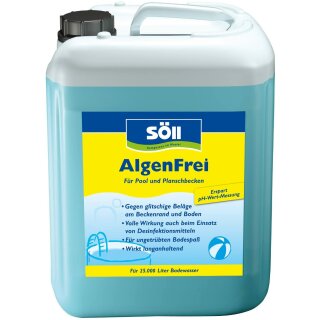 Söll - Algenfrei - 2,5 Liter für bis zu 10.000 Liter Badewasser in Pool und Planschbecken