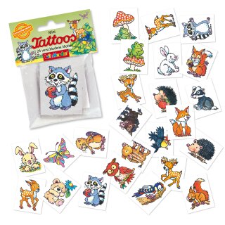 Mini-Tattoo-Set "Waldtiere" 24-tlg., Lutz Mauder 47325