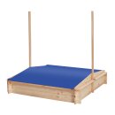 Sandkasten aus Holz mit Matschbereich und Dach, 118 x 118 cm, online bei Tolles für Kinder kaufen