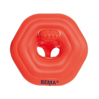 Bema BEMA Schwimmsitz, orange - ca. 68 x 64 cm - Gewicht: bis 11 kg - für Kinder bis 1 Jahr - vier Luftkammern - Happy People 18005