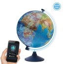 3D Lexi Leucht Globus - 25cm Durchmesser - mit Reliefoberfläche + Gratis App Funktion