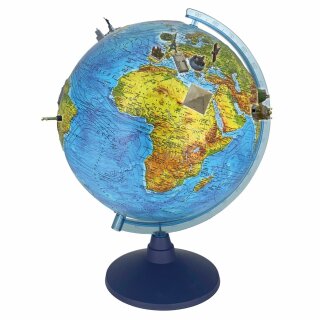Triple-A-Toys Leucht-Globus mit Reliefstruktur kabellos 32cm 