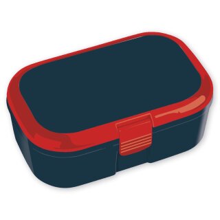 Kinder Brotdose /Lunchbox - Blau/Rot Uni - TapirElla, Lutz Mauder 10681