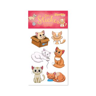 Glitter - Sticker - Niedliche Katzen - Lutz Mauder 72339