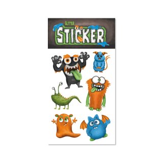 Glitter - Sticker - Monster - Lutz Mauder 72325