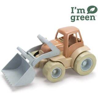 Biokunststoff I´m Green - Traktor mit Frontlader in Geschenkbox - dantoy 5630