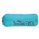 Travel Air blau - Luftpumpe für Unterwegs mit Adapter und 3 Ventilen - Happy People 78071
