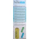 Travel Air blau - Luftpumpe für Unterwegs mit Adapter und 3 Ventilen - Happy People 78071
