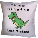 Kissen mit Namen - Dino - personalisiertes Kuschelkissen...