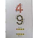 Magnetspiel für Kinder - Magnetische Zeichentafel  - 2 Seiten Spiel / Magnettafel groß mit Kugeln und Stift, Zaubertafel, beidseitig bespielbar
