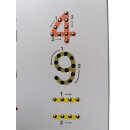B-Ware: Magnetische Zeichentafel  - 2 Seiten Spiel / Magnettafel groß mit Kugeln und Stift, Zaubertafel, beidseitig bespielbar