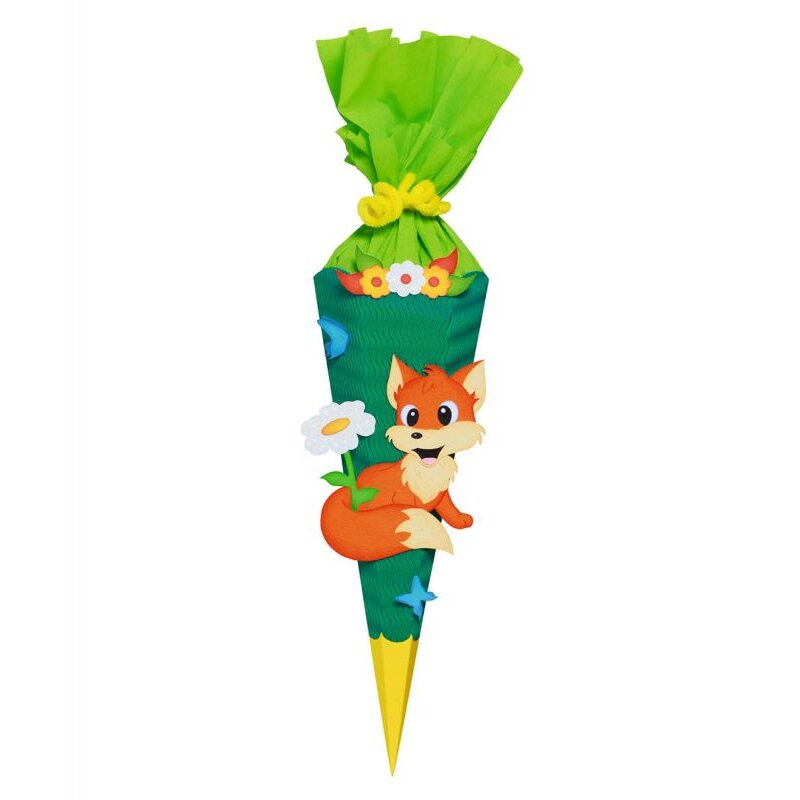 Schultüte - Bastelset-Mini "Fuchs" - Zuckertüte/ Geschwistertüte zum selber machen - Einschulung DIY