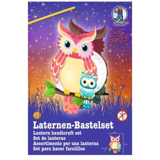 Laternen-Bastelset Easy Line 15 / Lampions Eule - Laterne zum basteln und selber machen - DIY