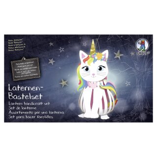 Laternen-Bastelset / Lampions "Kittycorn" - Laterne zum basteln und selber machen - DIY
