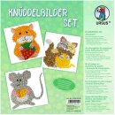 Bastelset- Knüddelbilder Set "Haustiere" - zum selber machen - DIY