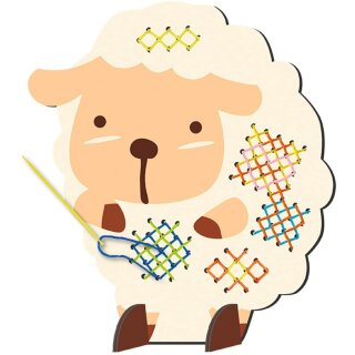 Kreuzstich-Bastelset Schaf - zum selber machen - DIY