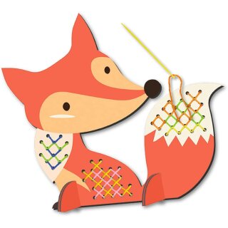Kreuzstich-Bastelset Fuchs - zum selber machen - DIY