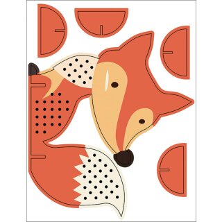 Kreuzstich-Bastelset Fuchs - zum selber machen - DIY