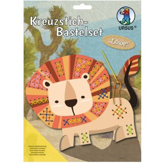 Kreuzstich-Bastelset "Löwe" - zum selber machen - DIY