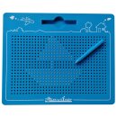 Magnetspiel für Kinder - blau - Magnet Zaubertafel groß mit Kugeln und Stift - Magnettafel - Zeichentafel