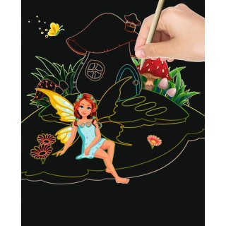 Mein magisches Kratzel Buch Feen & Prinzessinen  zum selber machen - DIY