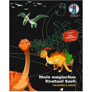 Mein magisches Kratzel Buch Drachen & Dinos  zum selber machen - DIY