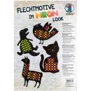 Flechtmotive - "Neon-Look" A4 ,9 Motive -  selber machen - DIY