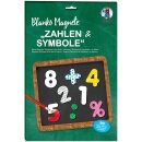 Blanko Magnet-Stanzbögen " Zahlen und Symbole" 90 Stck. -  selber machen - DIY