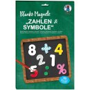 Blanko Magnet-Stanzbögen " Zahlen und Symbole" 90 Stck. -  selber machen - DIY